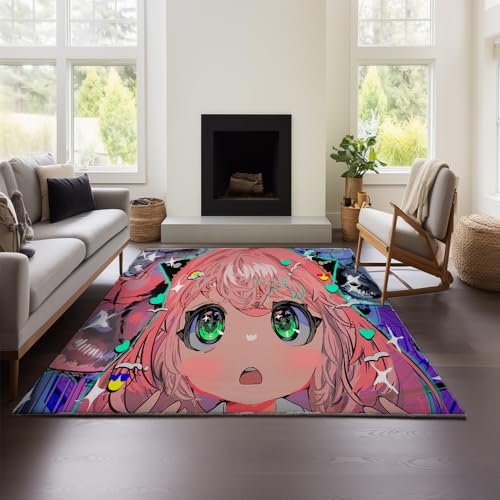 MeeTe 3D-Optik Cool Line Light Style SPY×Family Teppich – Unverzichtbare Fußmatte Für Jugendzimmer, Schlafzimmer, E-Sport-Raum, Gaming-Raum (SPY 02,160x240 cm) von MeeTe