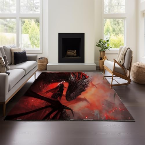 MeeTe Computerstuhlmatte, Game of Thrones, Schreibtisch-Drehstuhl, Gaming-Stuhl, Rutschfester Teppich (GOF 03,100x150 cm) von MeeTe