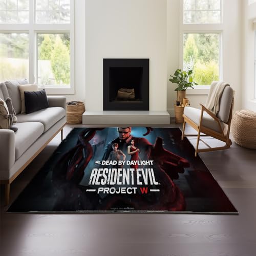 MeeTe Dead by Daylight Teppich Wohnzimmer Groß – Maschinenwaschbarer – Rutschfester, Flauschiger Teppich Für Wohnzimmer Und Schlafzimmer (DBD 03,80x120 cm) von MeeTe