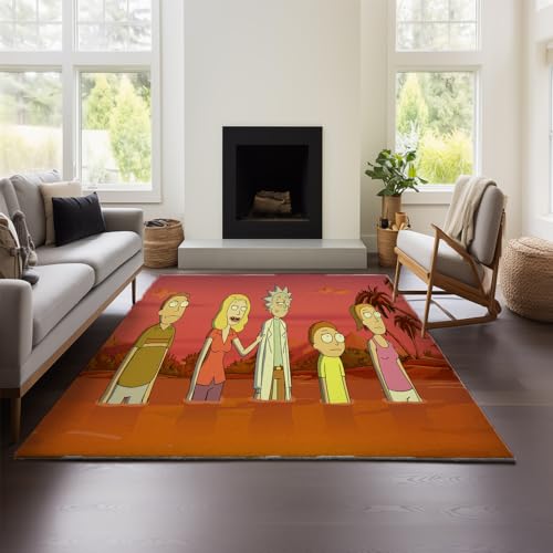 MeeTe Dicker Kaschmir-Imitat-Teppich Von Rick Sanchez, Nordisch-marokkanisch, Für Wohnzimmer, Schlafzimmer, Sofa, Couchtisch, Decke, Ethno-Amerikanisch, Country-Retro (Rick 01,100x150 cm) von MeeTe