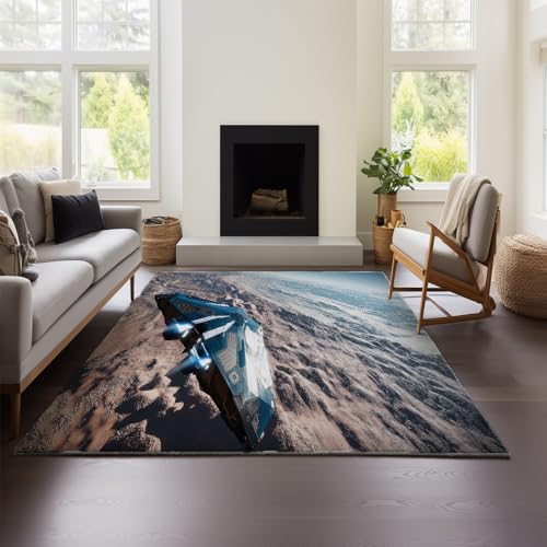 MeeTe Fußmatten Elite Dangerous Household Staubabsorbierende, Schmutzabweisende Fußmatte Für Eingangstüren, Eingangsteppiche, Verandamatten, Fußmatten Für Den Außenbereich (ED 02,100x120cm) von MeeTe