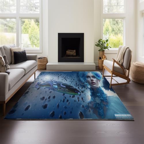 MeeTe Fußmatten Elite Dangerous Household Staubabsorbierende, Schmutzabweisende Fußmatte Für Eingangstüren, Eingangsteppiche, Verandamatten, Fußmatten Für Den Außenbereich (ED 04,140x200cm) von MeeTe