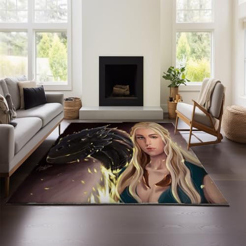 MeeTe Game of Thrones Fußmatten Für Den Haushalt, Staubabsorbierend, Schmutzabweisend, Für Eingangstüren, Eingangsteppiche, Verandamatten, Fußmatten Für Draußen (GOF 01,140x200cm) von MeeTe