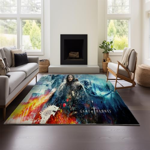 MeeTe Game of Thrones Fußmatten Für Den Haushalt, Staubabsorbierend, Schmutzabweisend, Für Eingangstüren, Eingangsteppiche, Verandamatten, Fußmatten Für Draußen (GOF 03,80x120cm) von MeeTe