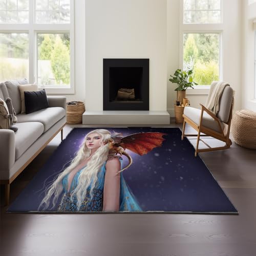 MeeTe Game of Thrones Teppich Schlafzimmer Wohnzimmer Kinder Jungen Teenager Flanell Teppich Läufer Fußmatte (GOF 02,80x120 cm) von MeeTe