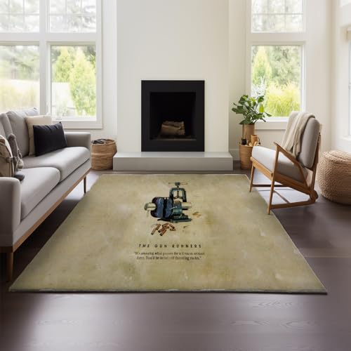 MeeTe Teppich Für Wohnzimmer, Fallout New Vegas, Sofa, Couchtisch, Hochwertiger, Leichter Luxusteppich, Schlafzimmer, Nachttischdecke, Waschbar (Fallout 01,100x120cm) von MeeTe