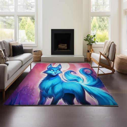 MeeTe Teppich Für Wohnzimmer, Hearthstone, Heroes of Warcraft, Sofa, Couchtisch, Hochwertiger, Leichter Luxusteppich, Schlafzimmer, Nachttischdecke, Waschbar (Hof 01,120x180cm) von MeeTe