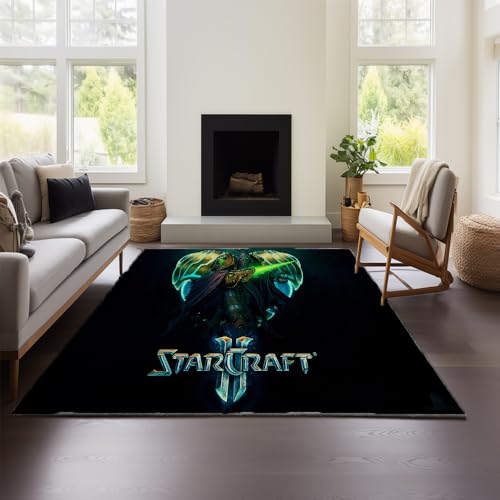 MeeTe Teppich Für Wohnzimmer, Sofa, Couchtisch, Hochwertiger, Leichter Luxusteppich, Schlafzimmer, Nachttischdecke, Waschbar (SC 03,100x150cm) von MeeTe