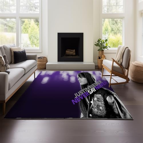 MeeTe Teppich Wohnzimmer 2025, Neu, Leicht, Luxuriös, S-Klasse, Jusetienr Bib, Schlafzimmer, Bodenmatte, Sofa, Waschbar, Wasserdicht Und Schmutzabweisend (Justin 01,160x240 cm) von MeeTe