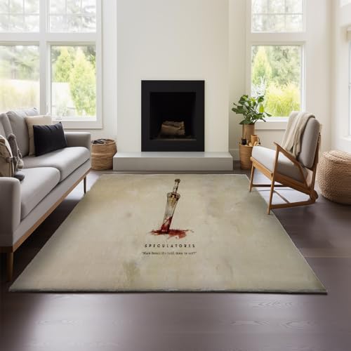 MeeTe Verdickter Kaschmir-Imitat-Teppich „Fallout New Vegas“, Marokkanischer Wohn-/Schlafzimmer-Sofa-/Couchtisch-Decke, Ethnisch-amerikanischer Landhausstil (Fallout 01,160x240cm) von MeeTe