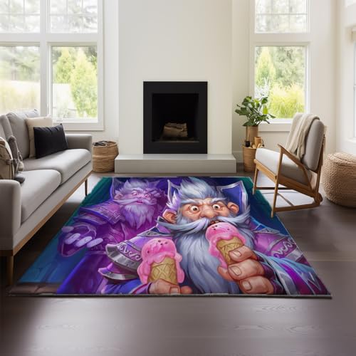 MeeTe Verdickter Kaschmir-Imitat-Teppich Im Nordischen Marokkanischen Stil Für Wohnzimmer, Schlafzimmer, Sofa, Couchtisch Und Ethno-Stil (Hof 02,160x240cm) von MeeTe