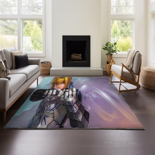 MeeTe Verdickter Kaschmirimitat FateStay Night Teppich Marokkanisches Wohnzimmer Schlafzimmer Sofa Couchtisch Decke Ethnisches Amerikanisches Land Retro (FN 01,80x160cm) von MeeTe