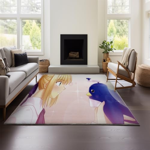 MeeTe Verdickter Kaschmirimitat FateStay Night Teppich Marokkanisches Wohnzimmer Schlafzimmer Sofa Couchtisch Decke Ethnisches Amerikanisches Land Retro (FN 03,120x180cm) von MeeTe
