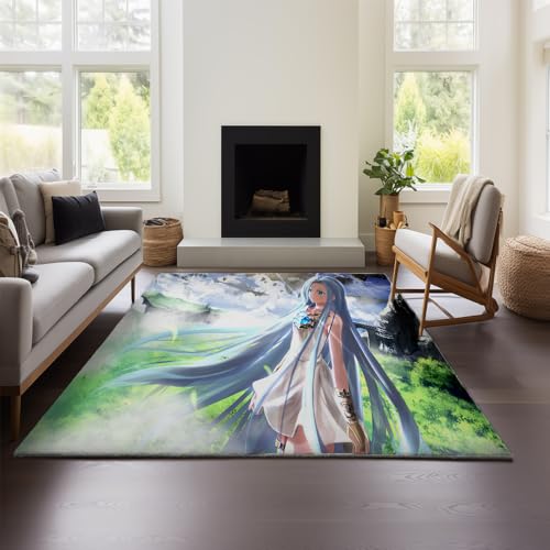 Moderner Kurzflor-Wohnzimmerteppich Mit 3D-geometrischem Granblue-Fantasieeffekt (GF 01,140x200cm) von MeeTe