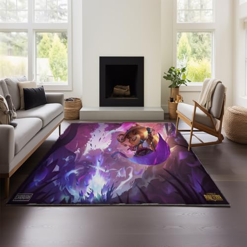 Teemo LOL Moderner Teppich Für Wohnzimmer, Kinderzimmer, Jungenzimmer, Kurzflorig, Waschbar, rutschfest, Spielmatte, Autoteppich (Teemo 03,100x150cm) von MeeTe