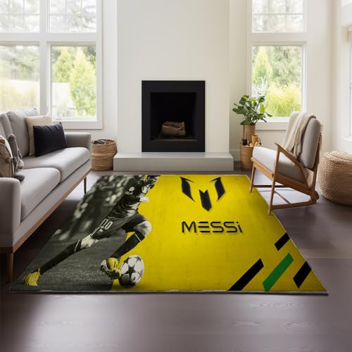 Teppich Für Wohnzimmer, Sofa, Couchtisch, Hochwertiger Teppich, Leichte Luxus-Bodenmatte, Schlafzimmer, Nachttischdecke, Waschbar (Messi 01,80x120cm) von MeeTe