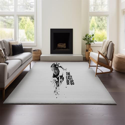 Wohnzimmerteppiche – „The Last of Us“ – Großer, Superweicher, Waschbarer Wohnzimmerteppich, Modernes Muster, Dekorativer Teppich, Strapazierfähig, rutschfest (TL 03,150x200 cm) von MeeTe