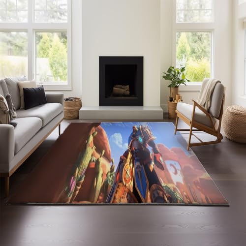 Wohnzimmerteppiche – Paladins – Großer, Superweicher, Waschbarer Wohnzimmerteppich, Modernes Muster, Dekorativer Teppich, Strapazierfähig, rutschfest (Paladins 02,150x200 cm) von MeeTe