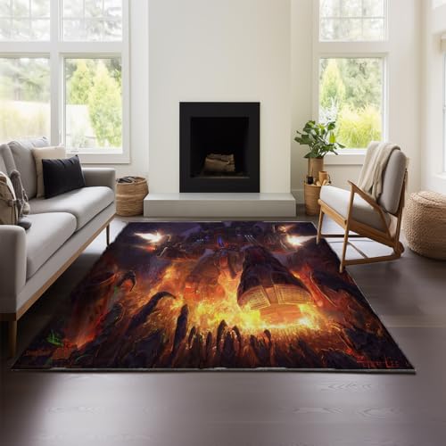 Wohnzimmerteppiche – Starcraft, Groß, Superweich, Waschbar, Modern Gemustert, Dekorativ, Strapazierfähig, rutschfest (SC 03,60x90 cm) von MeeTe