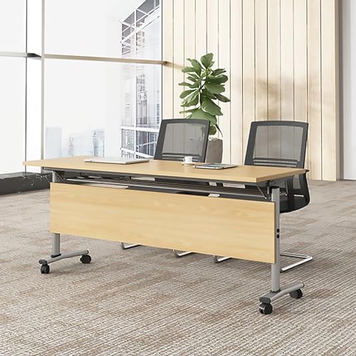 Meedlopia 4er-Pack – Moderner Schulungstisch für Büro-Konferenzräume, mobiler Klapptisch mit Lenkrollen (B 70,8 x 23,6 x 29,5 Zoll) von Meedlopia