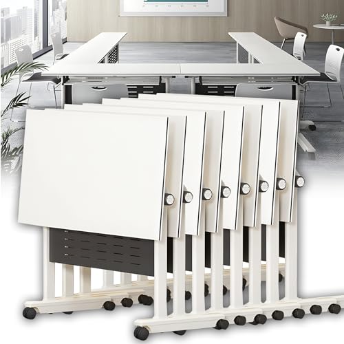 Meedlopia 8er-Pack Klappbarer Konferenztisch auf Rädern für Home-Office-Klassenzimmer 63 x 23,6 x 2 Seminar- und Sitzungssaaltisch, faltbar mit Klappplatte Meedlopia 8er-Pack Klappbarer Konferenztisch auf Rädern für Home-Office-Klassenzimmer 63 x 23,6 x 2 Seminar- und Sitzungssaaltisch, faltbar mit Klappplatte von Meedlopia