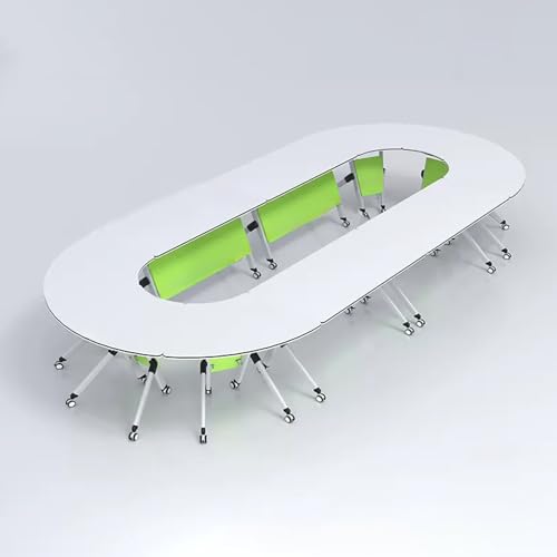 Meedlopia Mobiler, klappbarer Konferenztisch mit leisen Lenkrollen. Moderner Büro-Besprechungstisch für Sitzungssäle, Schulungsseminare, Flip-Top-Design für Büro, Besprechungsraum, Klassenzimmer Meedlopia Mobiler, klappbarer Konferenztisch mit leisen Lenkrollen. Moderner Büro-Besprechungstisch für Sitzungssäle, Schulungsseminare, Flip-Top-Design für Büro, Besprechungsraum, Klassenzimmer von Meedlopia