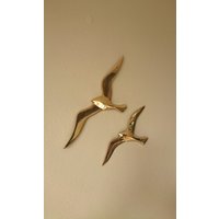 Möwen Wanddeko Gold Im Set von Meehrblicker