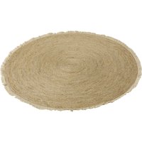 Teppich Rund Naturell Aus Maisschale von Meehrblicker