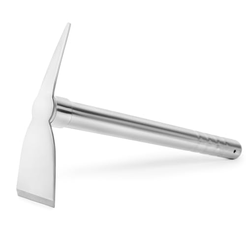 Spitzhacke aus Edelstahl, 38,1 cm (15 Zoll), Metalldetektor-Zubehör, für Goldbau von Meejaa
