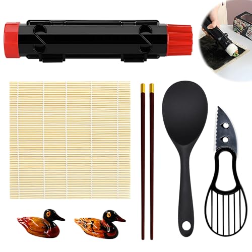Sushi Bazooka,sushi Maker Kit Tragbarer,Sushi Set zum Selber machen makerr Set für Anfänger,Selber Perfektes Machen zu Hause von Meemion