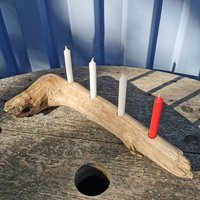 Advents-Kerzenhalter Aus Treibholz Von Der Insel Rügen Advents-Kerzenhalter Aus Treibholz Von Der Insel Rügen von Meergeschenke