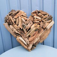 Herz Aus Treibholz Von Den Stränden Der Insel Rügen - Ein Salzwasserherz - von Meergeschenke