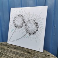 Pusteblume Aus Meerglas Auf Leinwand von Meergeschenke