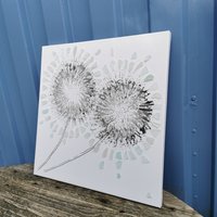Pusteblume Aus Meerglas Auf Leinwand von Meergeschenke