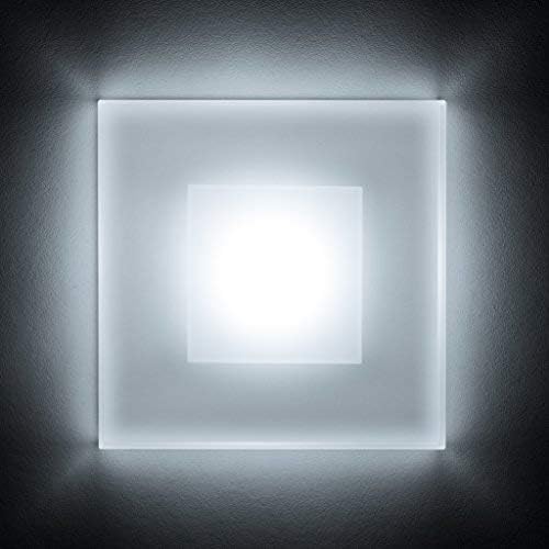 LED Treppenbeleuchtung Premium SunLED Max 230V 3W Kaltweiß Glas Hochwertig Treppenlicht mit Unterputzdose Treppen-Stufen-Beleuchtung Wandeinbauleuchte LED Treppenbeleuchtung Premium SunLED Max 230V 3W Kaltweiß Glas Hochwertig Treppenlicht mit Unterputzdose Treppen-Stufen-Beleuchtung Wandeinbauleuchte von meerkatsysteme