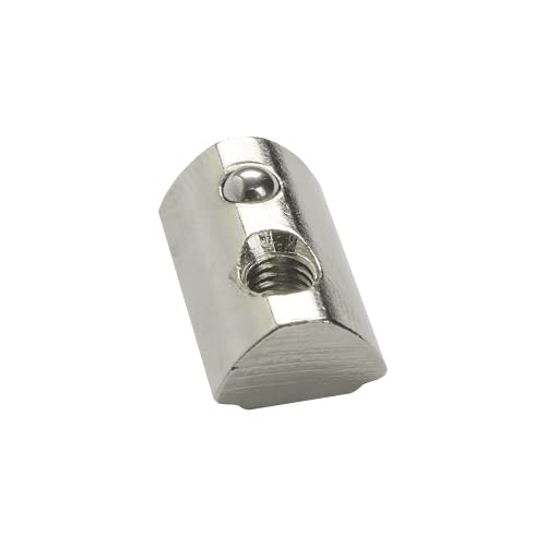 MerkaatSysteme M5 T-Slot 8 Halbrunde Nutensteine mit Federkugel für Aluminium Konstruktionsprofil 4040 4080 40R 10 Stk MerkaatSysteme M5 T-Slot 8 Halbrunde Nutensteine mit Federkugel für Aluminium Konstruktionsprofil 4040 4080 40R 10 Stk von meerkatsysteme