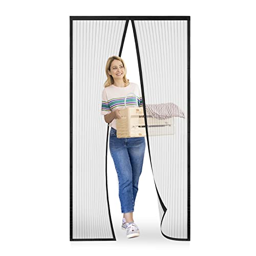 Fliegengitter Tür 85x205cm, Meet Beauty Fliegengitter Balkontür Schwarz, Magnet Insektenschutz für Einfache Montage Ohne Bohren Fliegengitter Tür 85x205cm, Meet Beauty Fliegengitter Balkontür Schwarz, Magnet Insektenschutz für Einfache Montage Ohne Bohren von Meet Beauty