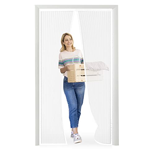 Fliegengitter Tür 115x210cm, Meet Beauty Fliegengitter Balkontür Weiß, Magnet Insektenschutz für Einfache Montage Ohne Bohren Fliegengitter Tür 115x210cm, Meet Beauty Fliegengitter Balkontür Weiß, Magnet Insektenschutz für Einfache Montage Ohne Bohren von Meet Beauty