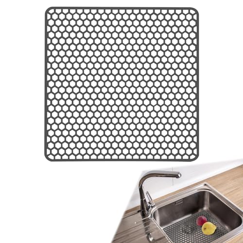 Silikon SpüLbeckeneinlage, Zusammenklappbar rutschfeste SpüLbeckenmatte Silikon 30.5x30.5 cm, Matte füR SpüLbecken, HitzebestäNdig KüChen-Abtropfuntersetzer Schutzeinlage, Sink Mat füR SpüLe Silikon SpüLbeckeneinlage, Zusammenklappbar rutschfeste SpüLbeckenmatte Silikon 30.5x30.5 cm, Matte füR SpüLbecken, HitzebestäNdig KüChen-Abtropfuntersetzer Schutzeinlage, Sink Mat füR SpüLe von Meet You