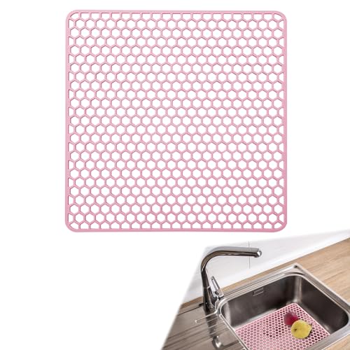 Silikon SpüLbeckeneinlage, Zusammenklappbar rutschfeste SpüLbeckenmatte Silikon 30.5x30.5 cm, Matte füR SpüLbecken, HitzebestäNdig KüChen-Abtropfuntersetzer Schutzeinlage, Sink Mat füR SpüLe Silikon SpüLbeckeneinlage, Zusammenklappbar rutschfeste SpüLbeckenmatte Silikon 30.5x30.5 cm, Matte füR SpüLbecken, HitzebestäNdig KüChen-Abtropfuntersetzer Schutzeinlage, Sink Mat füR SpüLe von Meet You