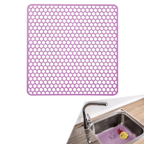 Silikon SpüLbeckeneinlage, Zusammenklappbar rutschfeste SpüLbeckenmatte Silikon 34.5x34.5 cm, Matte füR SpüLbecken, HitzebestäNdig KüChen-Abtropfuntersetzer Schutzeinlage, Sink Mat füR SpüLe Silikon SpüLbeckeneinlage, Zusammenklappbar rutschfeste SpüLbeckenmatte Silikon 34.5x34.5 cm, Matte füR SpüLbecken, HitzebestäNdig KüChen-Abtropfuntersetzer Schutzeinlage, Sink Mat füR SpüLe von Meet You