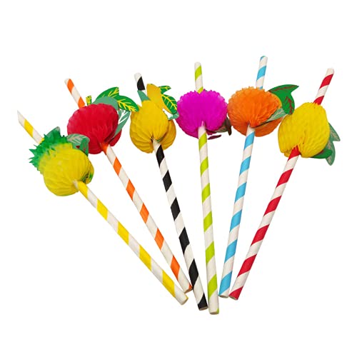 Cocktail Strohhalme,3D Strohhalme Papier 50 Stück Bunte Trinkhalme Papier für Partybedarf Geburtstags Hochzeits Braut Babypartydekorationen und Feiertagsfeiern von Meet-shop