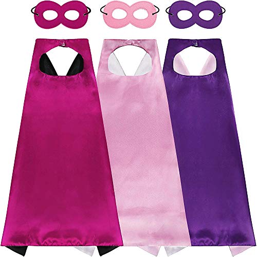 Meet-shop Capes und Masken,Superhelden Umhang Maske Superhelden Kostüm Verkleidet Umhänge für Jungen und Mädchen Superhelden Cape und Kinder Kostüme Party von Meet-shop