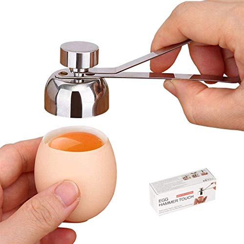 Shell-Öffner,Eieröffner Stainless Steel Eggshell Topper Egg Topper Cutter zum Entfernen roh weich oder hart gekochte Eierschalen von Meet-shop