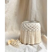 Makramee Windlicht Im Boho Stil von MeetMyMakramee