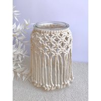 Makramee Windlicht Im Boho Stil Makramee Windlicht Im Boho Stil von MeetMyMakramee
