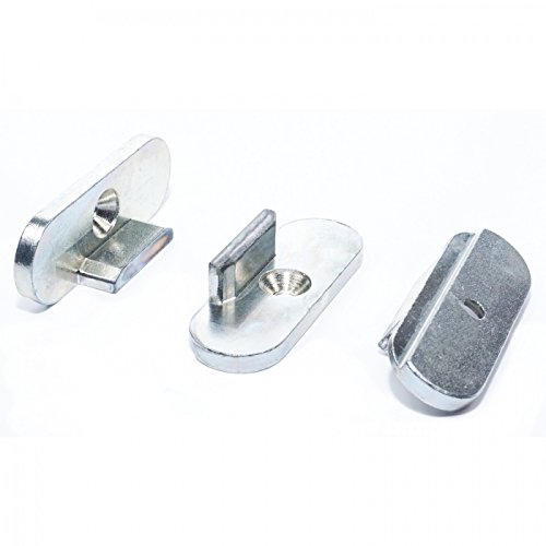 MEETH Schließblech Nr. 1 Kippschließblech Rücken oval glatt oder mit Falz silber verzinkt - ToniTec® Reproduktion von Meeth