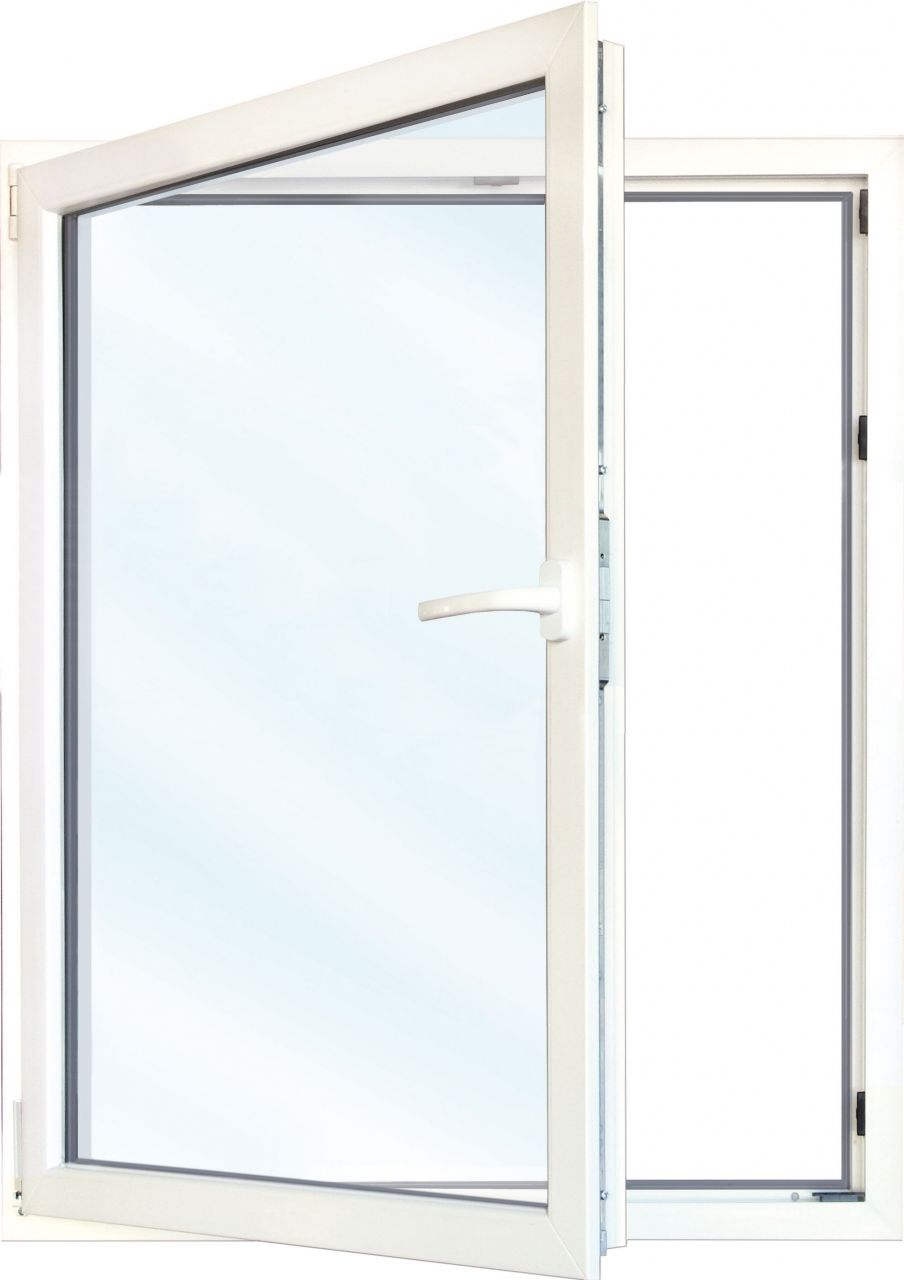 Meeth Fenster 110 x 155 cm DIN links 1 flügelig Dreh-Kipp weiß/ titan von MEETH