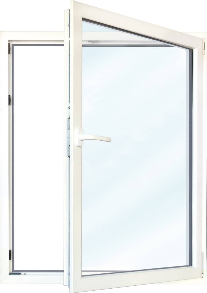 Meeth Fenster 55 x 155 cm DIN rechts 1 flügelig Dreh-Kipp weiß/ titan von MEETH