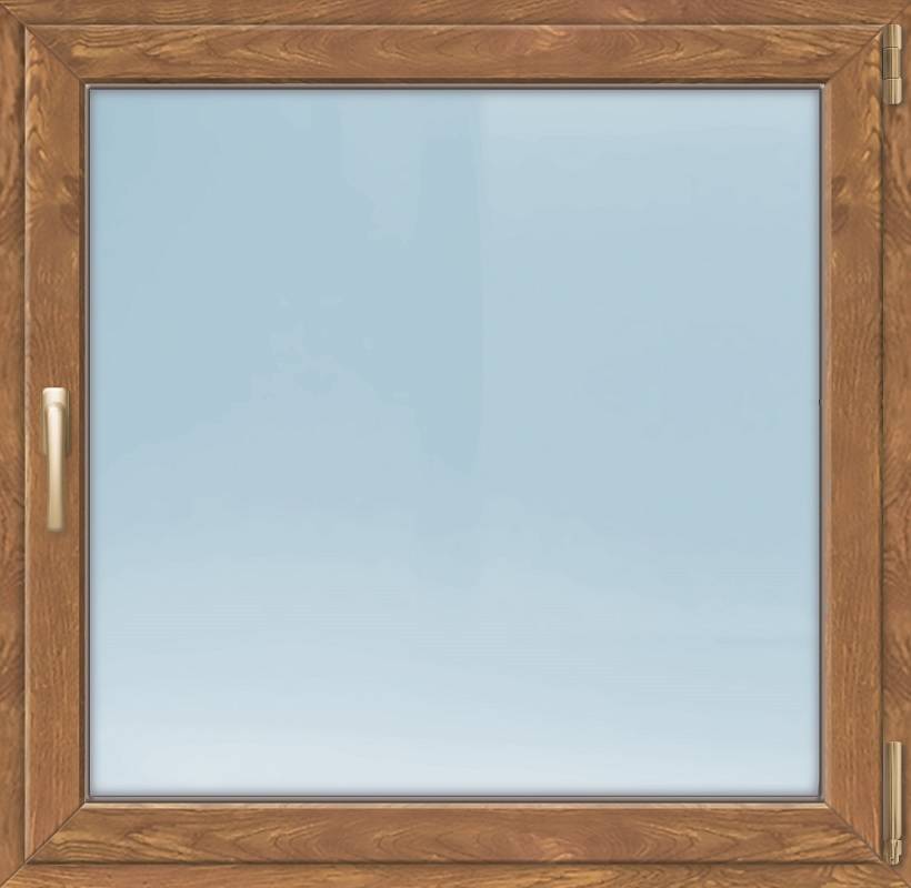 Meeth Fenster 55 x 60 cm DIN rechts 1 flügelig Dreh-Kipp golden Oak von MEETH